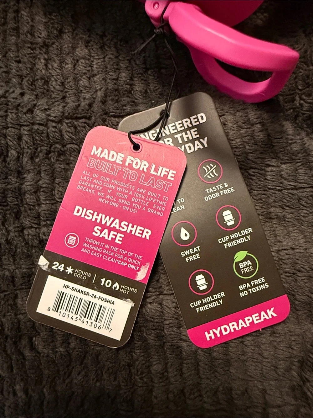 Pink 26oz Shaker Bottle - Leak-Proof Insulated Protein Shaker